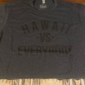 Hawaii vs Everybody Charcoal Tee